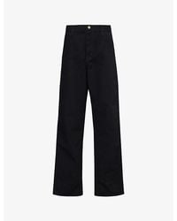 Carhartt - Single Knee Straight-Leg Relaxed-Fit Cotton Trousers - Lyst