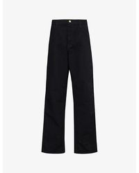Carhartt - Single Knee Straight-leg Relaxed-fit Organic-cotton Trousers - Lyst