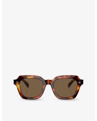 Oliver Peoples - Ov5526su Kienna Square-frame Tortoiseshell Acetate Sunglasses - Lyst