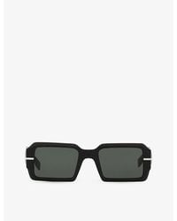 Fendi - Fe40073u Graphy Rectangle-frame Acetate Sunglasses - Lyst