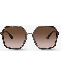 Dolce & Gabbana - Dg4422 Square-frame Tortoiseshell Acetate Sunglasses - Lyst