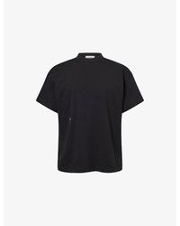 Diomene - Flower-Embroidery Crewneck Cotton-Jersey T-Shirt - Lyst