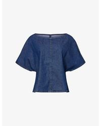 Twp - Simple Short-Sleeve Denim T-Shirt - Lyst