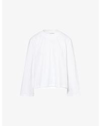 Stylein - Joyce Long-Sleeve Cotton-Jersey Top - Lyst