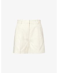 Anine Bing - Trent Pleated Stretch-Woven Shorts - Lyst