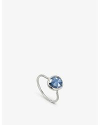 Monica Vinader - Siren Sterling- And Kyanite Stacking Ring - Lyst