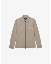 Reiss - Ascend Long-Sleeved Stretch-Woven Shirt - Lyst