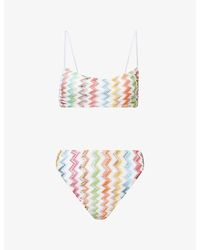 Missoni - Zig-Zag Pattern Bikini Set - Lyst