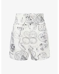 Jacquemus - Le Boxer Printed Woven Shorts - Lyst