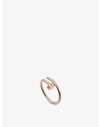 Cartier - Juste Un Clou Small 18Ct Rose- Ring - Lyst