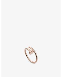 Cartier - Juste Un Clou Small 18ct Rose-gold Ring - Lyst