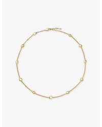Missoma - Molten Teardrop Multi Charm 18Ct-Plated Stainless-Steel Necklace - Lyst