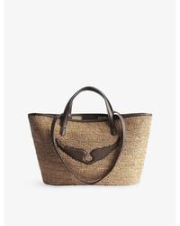 Zadig & Voltaire - Le Wings Raffia Shoulder Bag - Lyst
