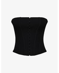 House Of Cb - The Strapless Stretch-Jersey Corset Top Xs (A-C Cup) - Lyst