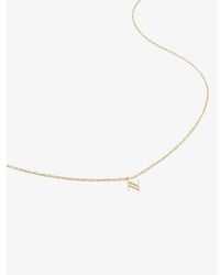 Monica Vinader - Small Letter N 14Ct- Pendant Necklace - Lyst