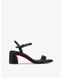 Christian Louboutin - Miss Jane 55 Leather Heeled Sandals - Lyst