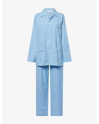 Derek Rose - Dr Nelson 106 Patterned Cotton Pyjama Set - Lyst