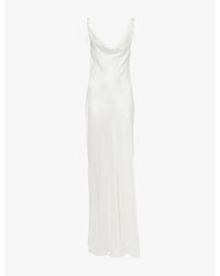 Rat & Boa - Ophelia Cowl-Neck Satin Maxi Dress - Lyst