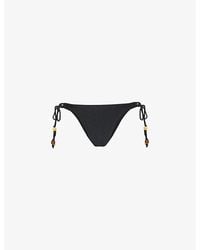 Seafolly - Mid-Rise Tie-Side Bikini Bottoms - Lyst