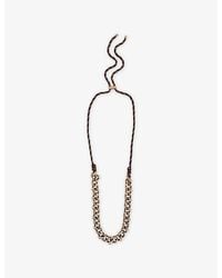 Weekend by Maxmara - Knotted-Chain Faux-Pearl Necklace - Lyst