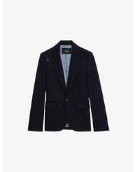 Zadig & Voltaire - Vavy Rhinestone-Embellished Woven Blazer - Lyst
