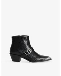 Zadig & Voltaire - Tylow Leather Heeled Ankle Boots - Lyst