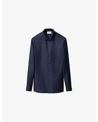 Eton - Houndstooth Slim-Fit Fine-Twill Shirt - Lyst