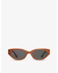Gentle Monster - Rococo Or2 Butterfly-frame Branded-arm Acetate Sunglasses - Lyst