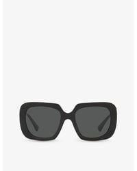 Versace - Ve4434 Logo-embellished Square-frame Acetate Sunglasses - Lyst