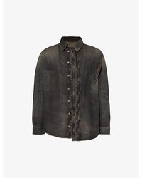 Y. Project - Hook And Eye Faded-wash Denim Shirt - Lyst