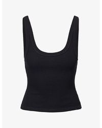 Dissh - Phoebe Scoop-Neck Cotton-Blend Tank Top - Lyst