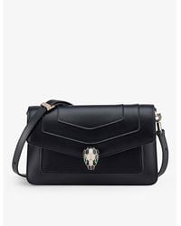 BVLGARI - Serpenti Forever East-West Leather Shoulder Bag - Lyst