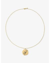 Monica Vinader - Scorpio Zodiac 18Ct Vermeil Pendant Necklace - Lyst