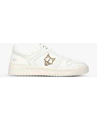 Naked Wolfe - Cm-01 Branded Leather Low-top Trainers - Lyst