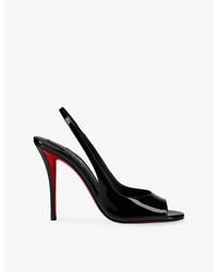 Christian Louboutin - Sofia Z 100 Patent-Leather Sling Leather Heeled Courts - Lyst
