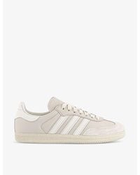 adidas - Cloud White Alumi X Humanrace Samba Leather Low-top Trainers - Lyst