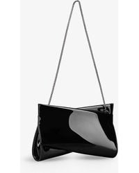 Christian Louboutin - Loubitwist Small Patent-leather Clutch Bag - Lyst