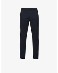 Polo Ralph Lauren - Belted Tapered Stretch Slim-Fit Stretch-Cotton Chino Trousers - Lyst