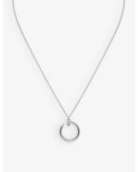 Cartier - Juste Un Clou 18Ct- And 0.12Ct Diamond Pendant Necklace - Lyst