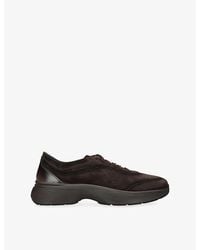 Santoni - Bounce Suede Trainers - Lyst
