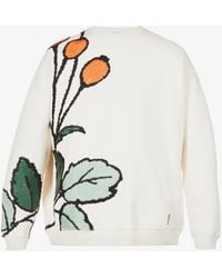 Loewe Cotton Oversized Herbarium Sweatshirt in White for Men | Lyst