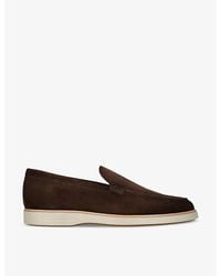 Magnanni - Paraiso Tonal-Stitching Suede Loafers - Lyst