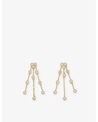 Maje - Nelibo Crystal-Embellished-Tone Brass Drop Earrings - Lyst