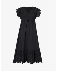 Rails - Clementine V-neck Cotton-blend Midi Dress - Lyst