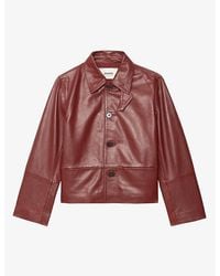 Zadig & Voltaire - Lessa Collared Leather Jacket - Lyst