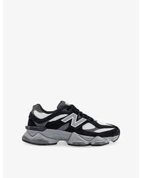 New Balance - 9060 Suede And Mesh Trainers - Lyst