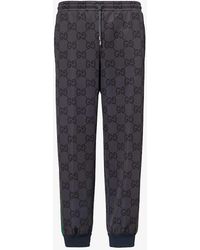 Gucci - Monogram-patterned Tapered-leg Stretch-woven jogging Bottoms - Lyst