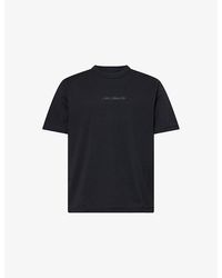 Nike - Dri-Fit Logo-Text Print Woven T-Shirt - Lyst