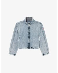 DIESEL - G-Leam-R1 Denim-Effect Woven Jacket - Lyst