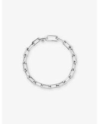 Monica Vinader - Alta Mini Sterling- Chain Bracelet - Lyst